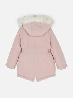 Jacken Und Mäntel|Primark Parka Mit Kunstfellkapuze Rosa