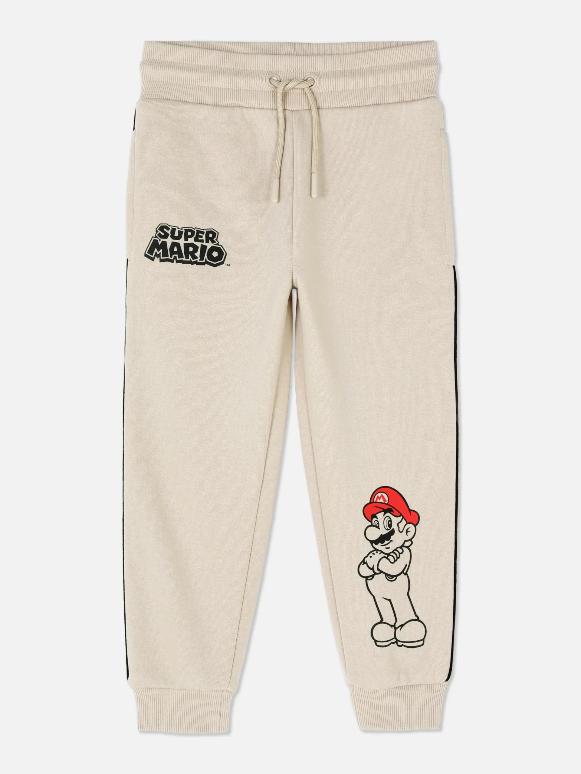 Jogginghosen|Primark Paspelierte „Super Mario“ Jogginghose Zum Kombinieren Steinfarben