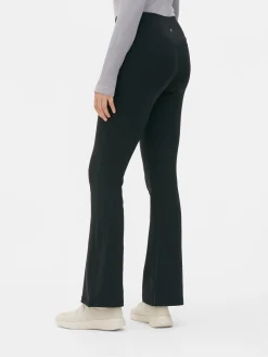 Fitnesskleidung Und Activewear|Primark Performance-Yoga-Leggings Mit Schlag Schwarz