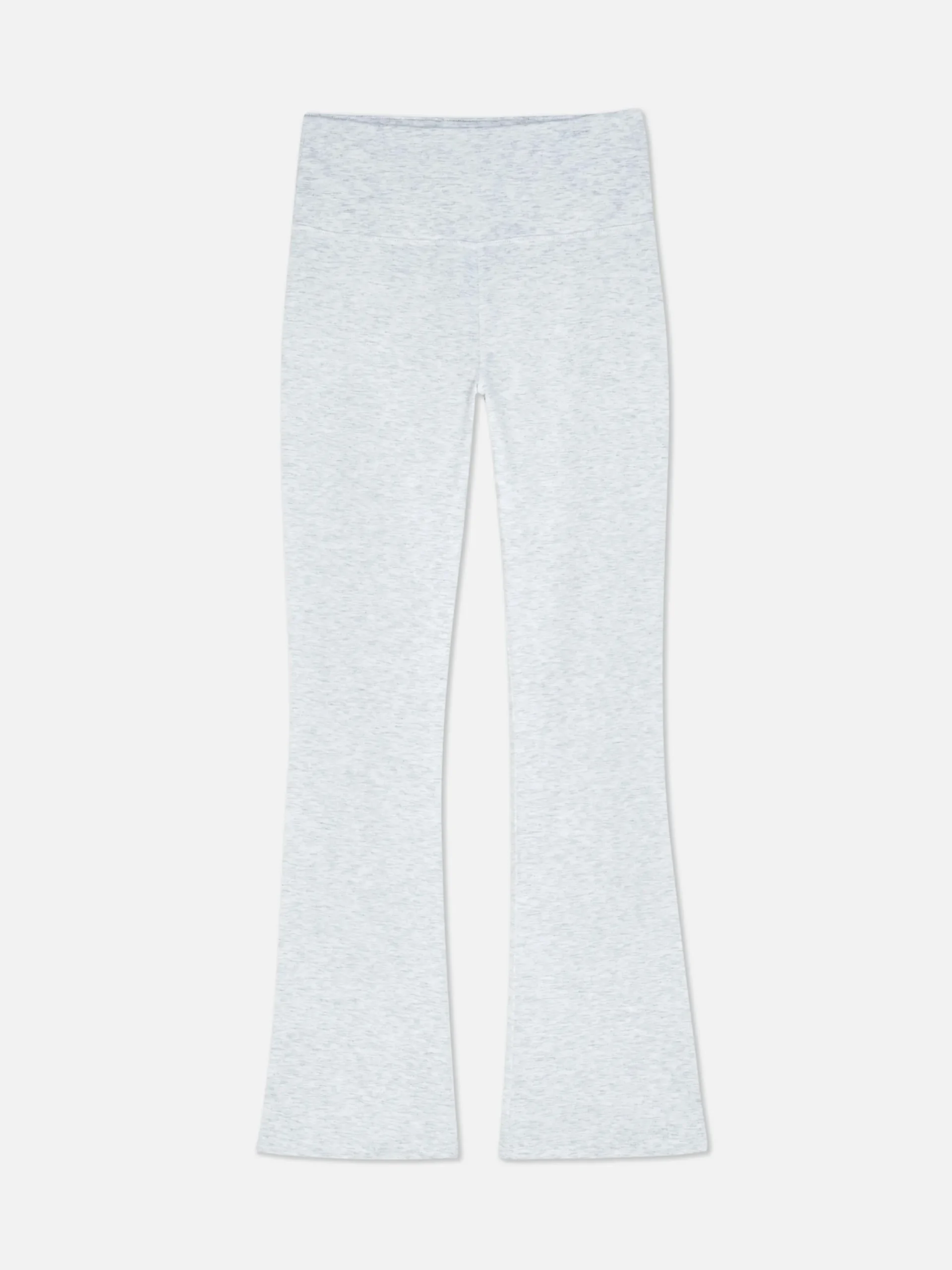 Fitnesskleidung Und Activewear|Primark Performance-Yoga-Leggings Mit Schlag Grau meliert