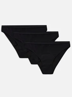 Slips|Primark Perioden-Minislips, 3er-Pack Schwarz