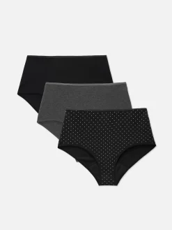 Slips|Primark Periodenslips Mit Hohem Bund, 3er-Pack Grau meliert