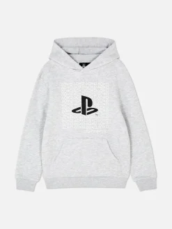 Hoodies Und Sweatshirts|Primark „PlayStation“ Hoodie Mit Logo Grau meliert