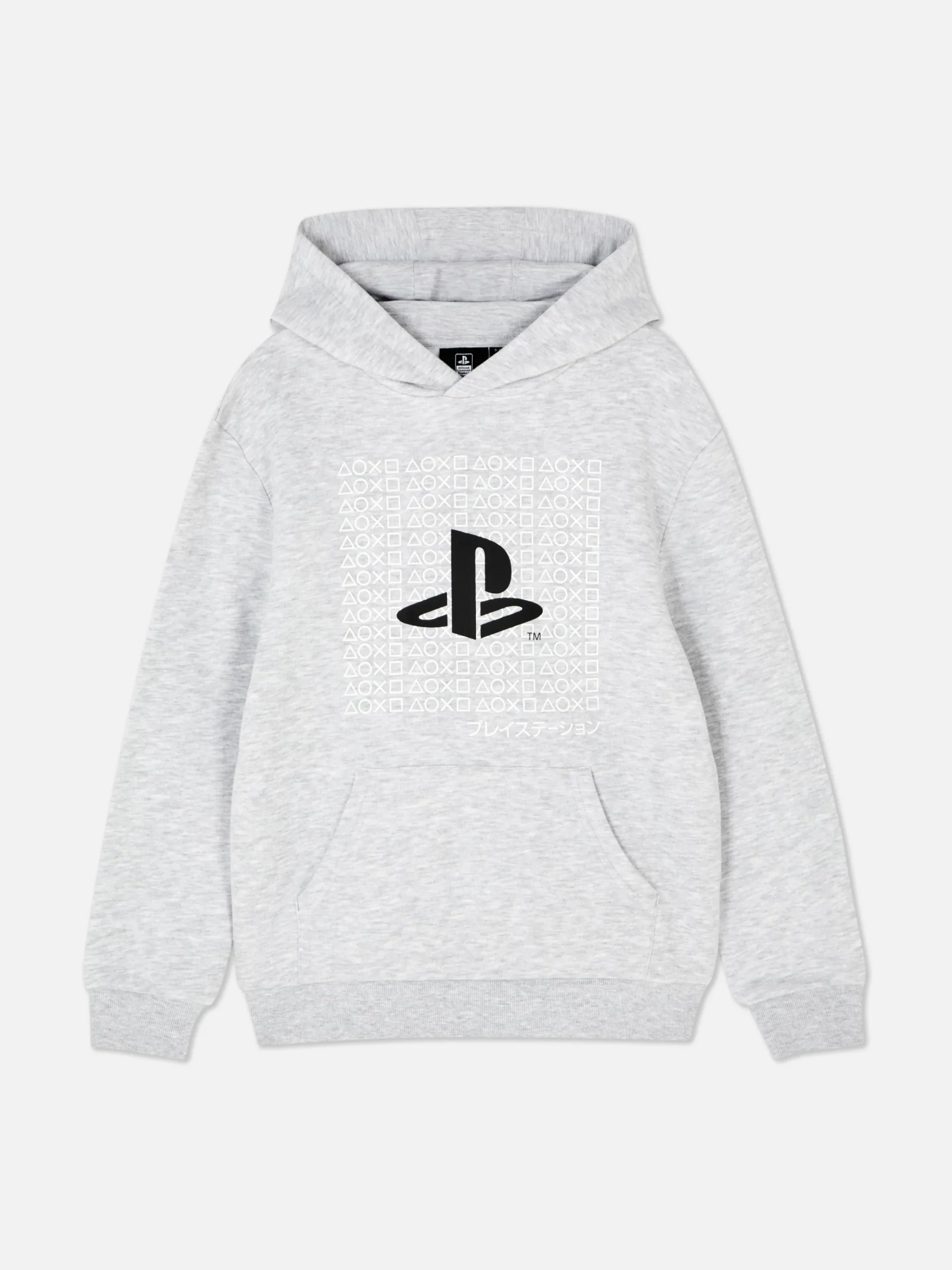Hoodies Und Sweatshirts|Primark „PlayStation“ Hoodie Mit Logo Grau meliert