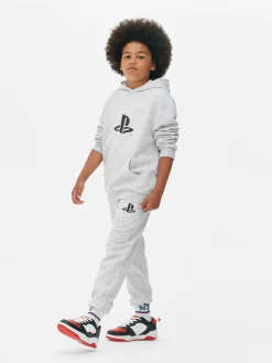 Jogginghosen|Primark „PlayStation“ Jogginghose Mit Logo Grau meliert