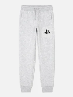 Jogginghosen|Primark „PlayStation“ Jogginghose Mit Logo Grau meliert