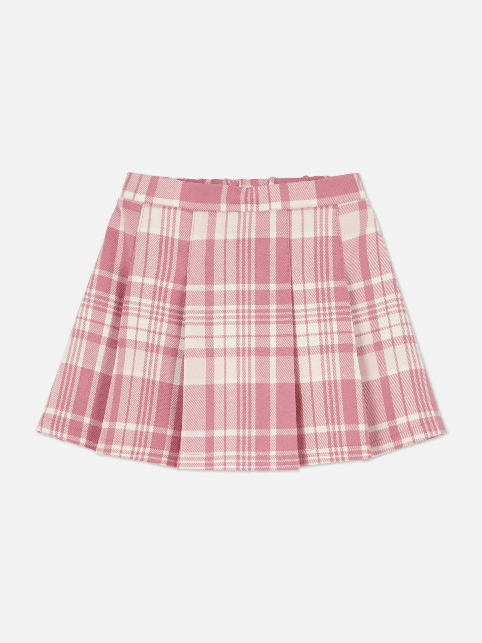 Röcke|Primark Plissierter Rock Mit Karomuster Rosa