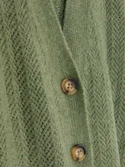 Pullover Und Cardigans|Primark Pointelle-Cardigan Mit V-Ausschnitt Grün