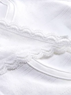 Dessous-Sets|Primark Pointelle-Unterwäscheset Mit Ungepolstertem Bralette Weiß
