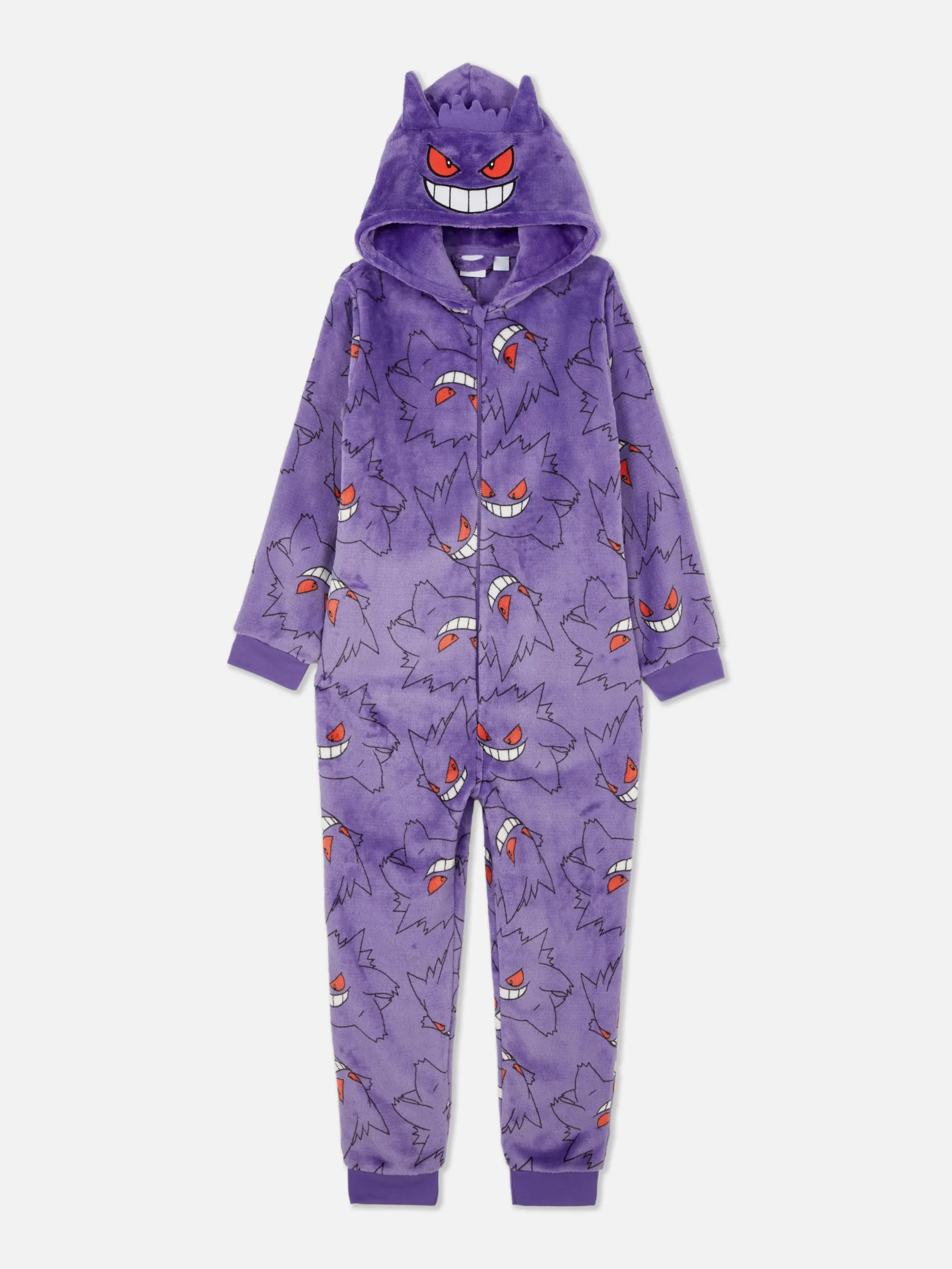 Halloween Alle|Snuddies Und Einteiler|Primark „Pokémon Gengar“ Einteiler Für Kinder Violett