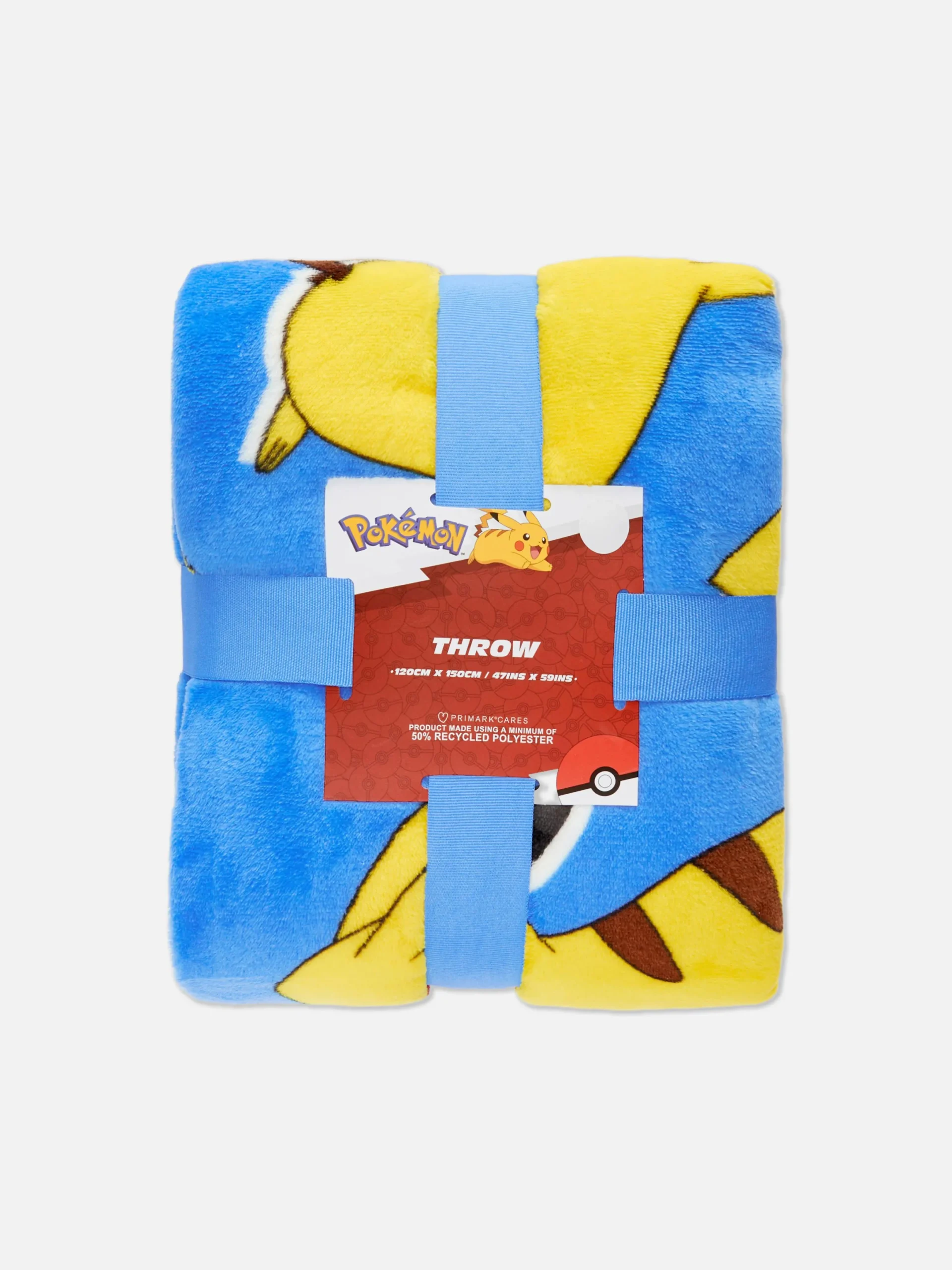 Decken Und Überwurfe|Primark „Pokémon Pikachu“ Überwurf Mit Kapuze Blau