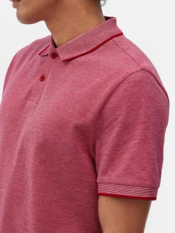 Tops Und T-Shirts|Primark Poloshirt Aus Birdseye-Gewebe Rot