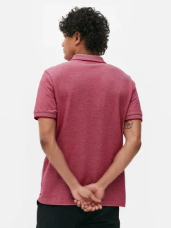 Tops Und T-Shirts|Primark Poloshirt Aus Birdseye-Gewebe Rot