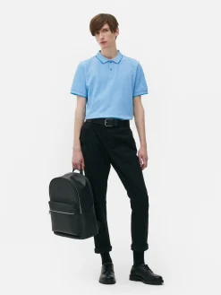 Tops Und T-Shirts|Primark Poloshirt Aus Birdseye-Gewebe Blau