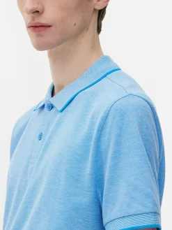 Tops Und T-Shirts|Primark Poloshirt Aus Birdseye-Gewebe Blau