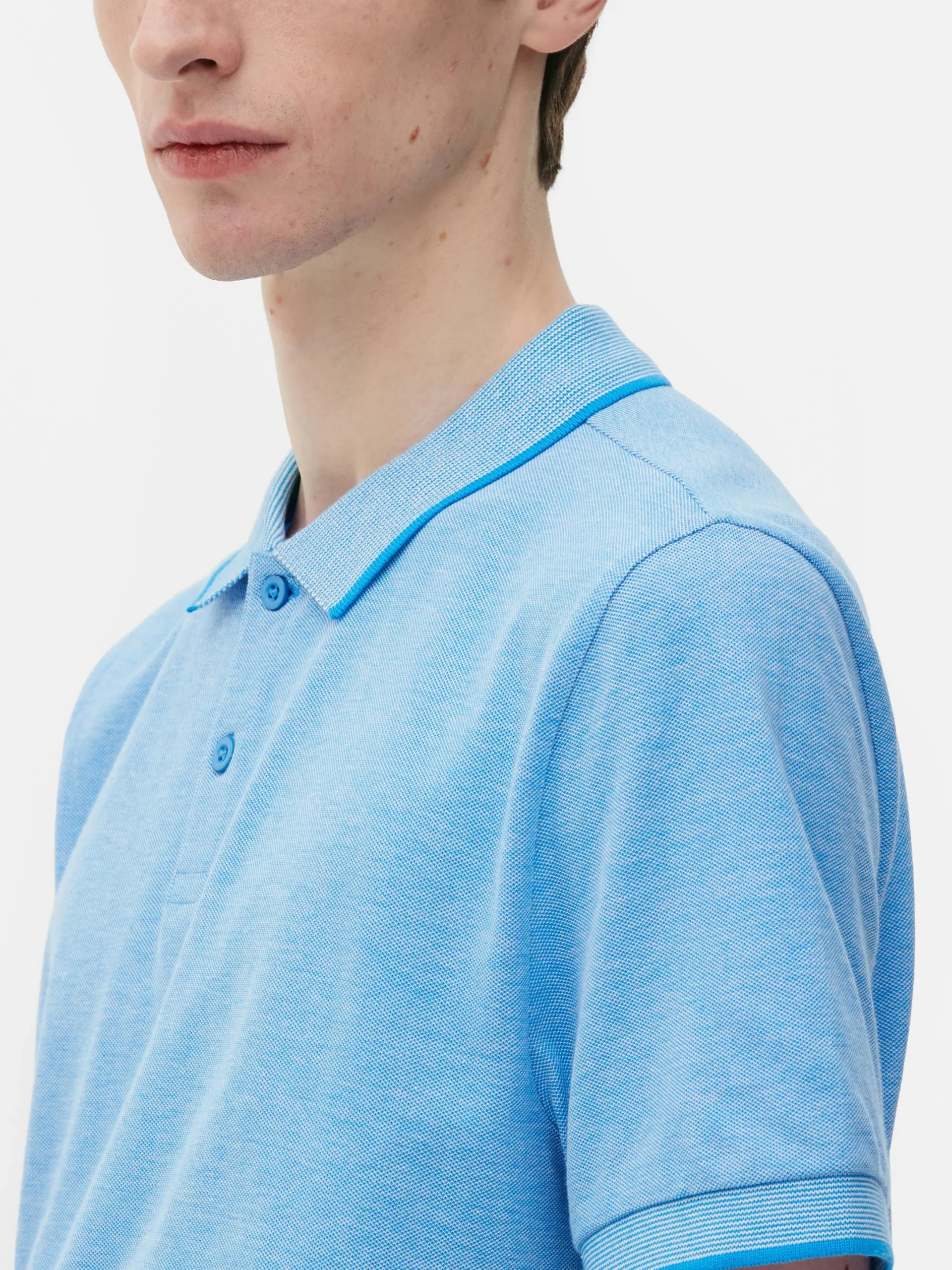 Tops Und T-Shirts|Primark Poloshirt Aus Birdseye-Gewebe Blau