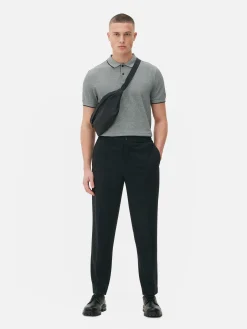 Tops Und T-Shirts|Primark Poloshirt Aus Birdseye-Gewebe Grau