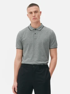 Tops Und T-Shirts|Primark Poloshirt Aus Birdseye-Gewebe Grau
