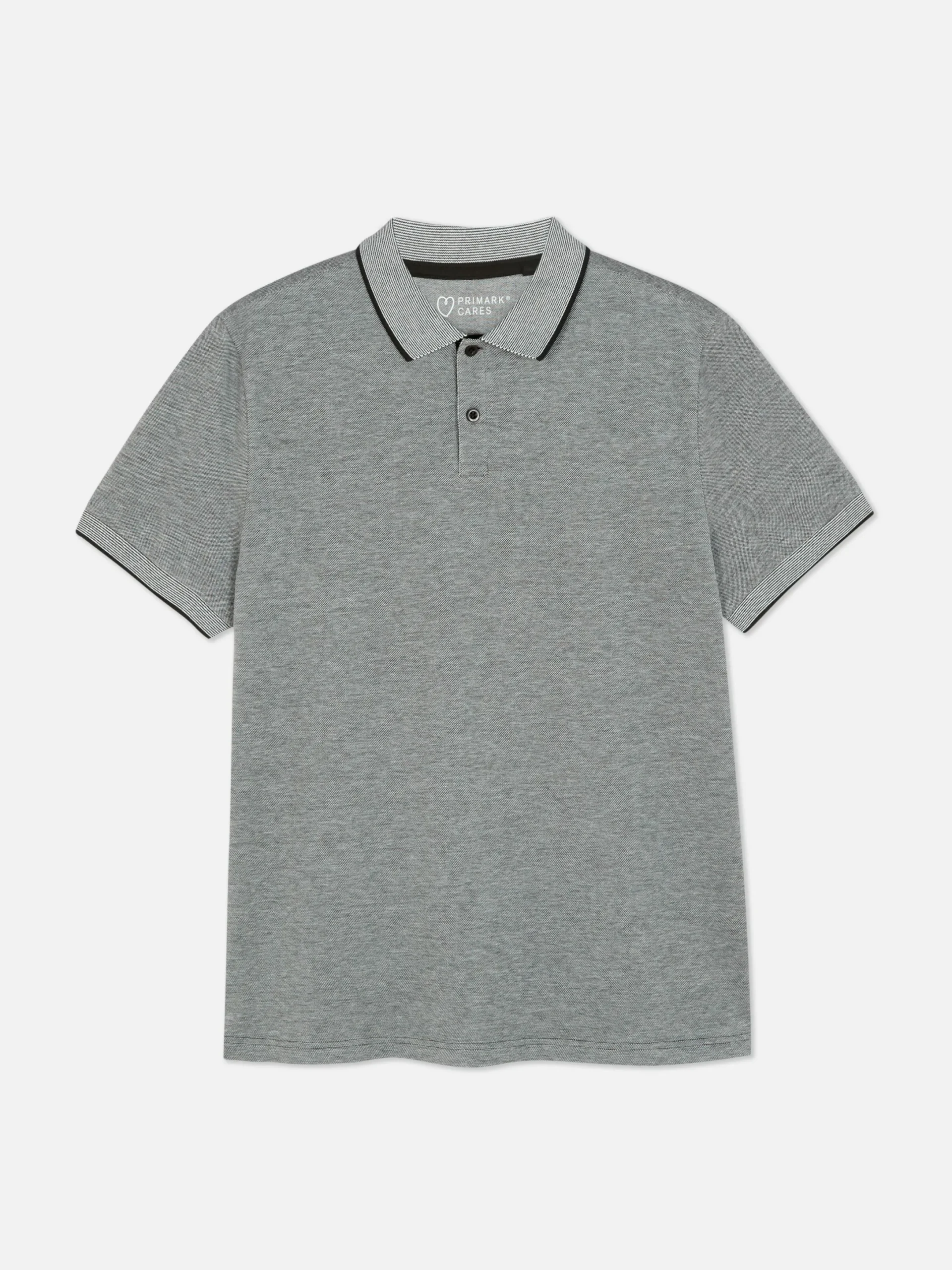 Tops Und T-Shirts|Primark Poloshirt Aus Birdseye-Gewebe Grau