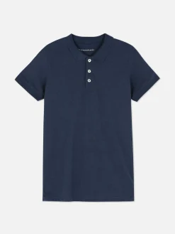 Tops Und T-Shirts|Primark Poloshirt Aus Flammengarn Marineblau