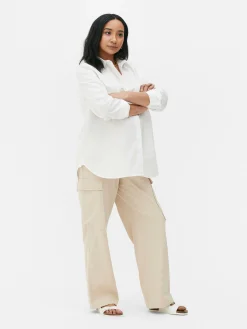 Blusen|Primark Popeline-Umstandsshirt Weiß