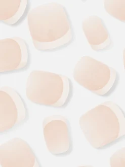 Kunstnägel|Primark PS… Eckige, Glänzende Kunstnägel Mit French-Spitze Nude