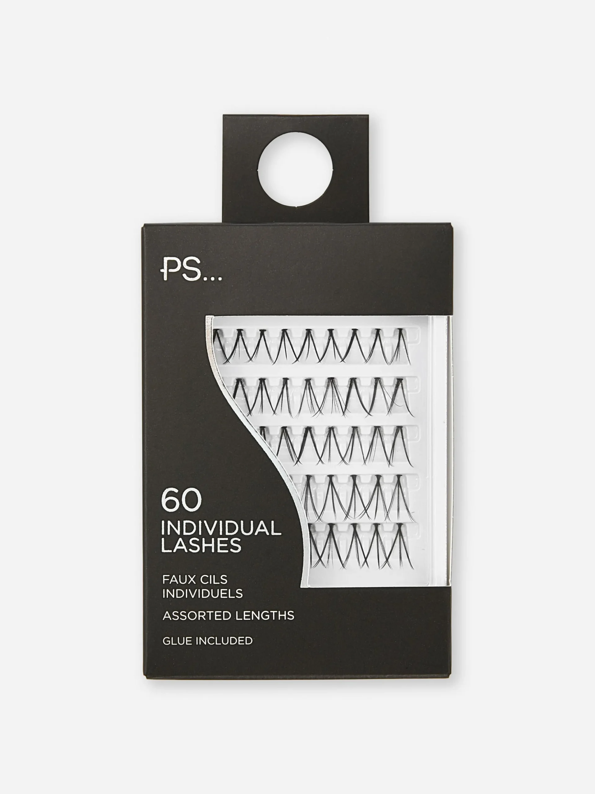 Künstliche Wimpern|Primark „PS...“, 60er-Pack Künstliche Einzelwimpern Schwarz 2