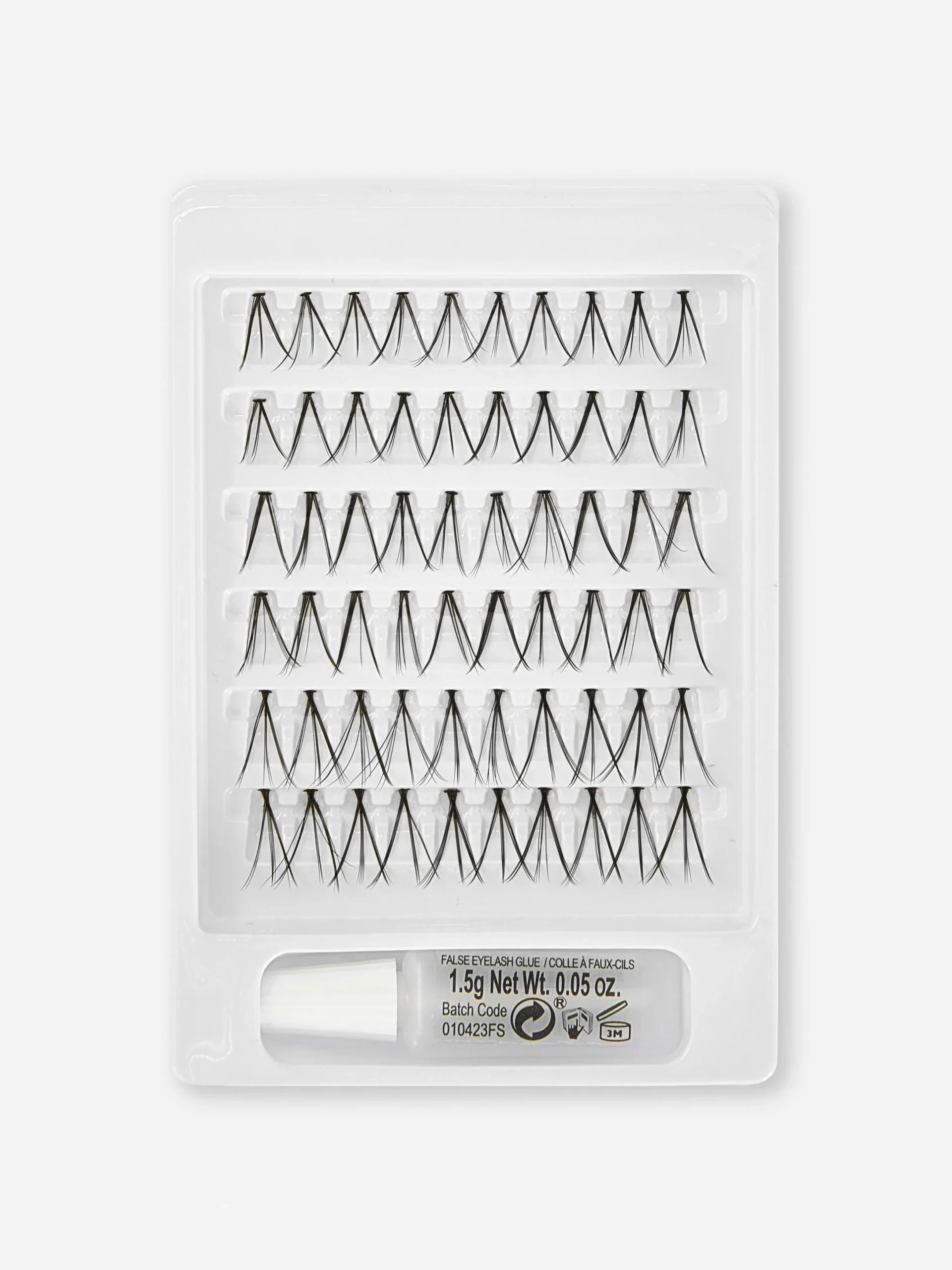 Künstliche Wimpern|Primark „PS...“, 60er-Pack Künstliche Einzelwimpern Schwarz 2