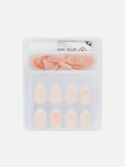 Kunstnägel|Primark „PS…“, 36er-Pack Mandelförmige, Glänzende Kunstnägel Nude
