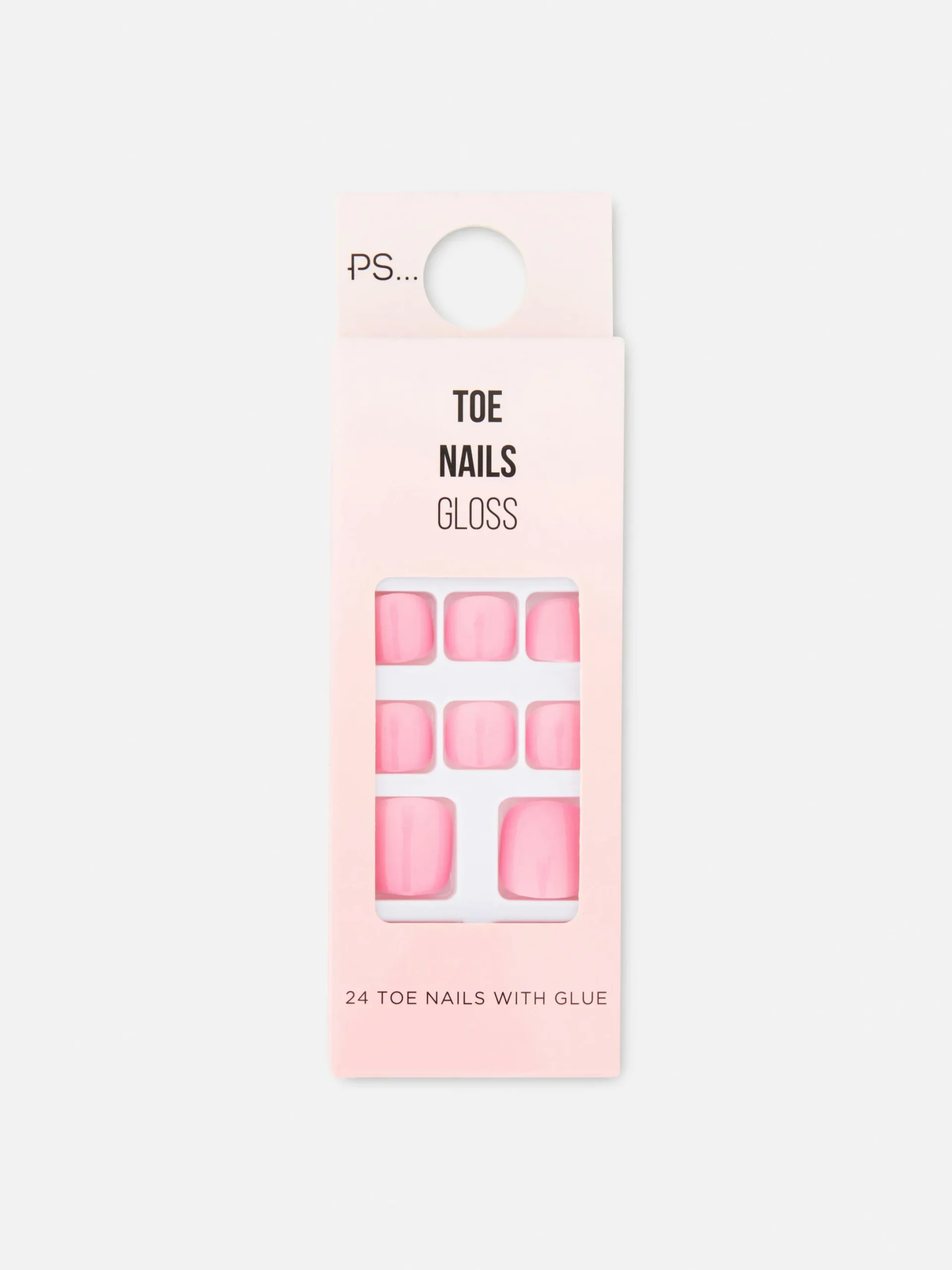 Kunstnägel|Primark PS… Glänzende Kunstzehennägel Hellrosa
