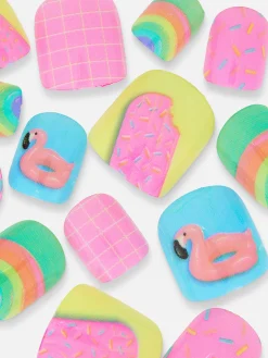 Kunstnägel|Primark PS… Selbstklebende Poolparty-Mini-Kunstnägel Multi