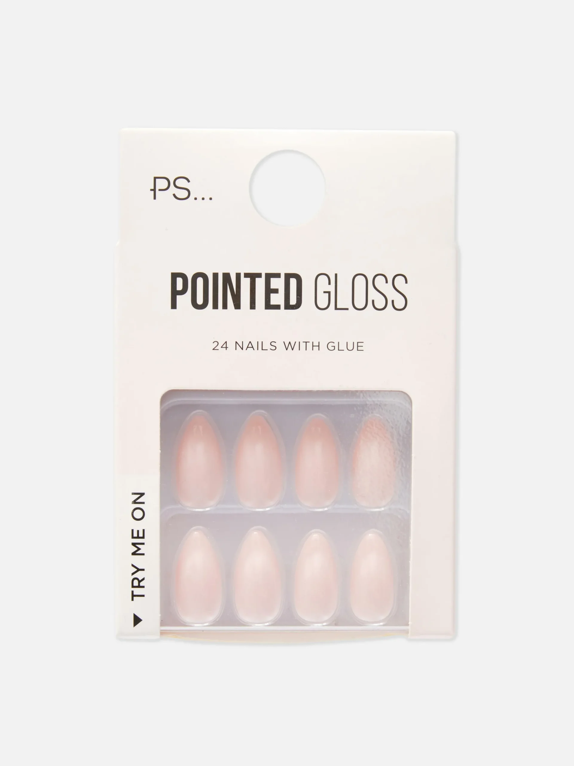 Kunstnägel|Primark PS… Spitze, Milchig Glänzende Kunstnägel Hellrosa