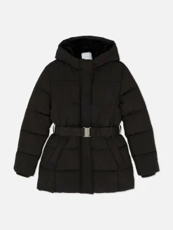 Jacken Und Mäntel|Primark Pufferjacke Mit Gürtel Schwarz