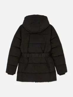 Jacken Und Mäntel|Primark Pufferjacke Mit Gürtel Schwarz