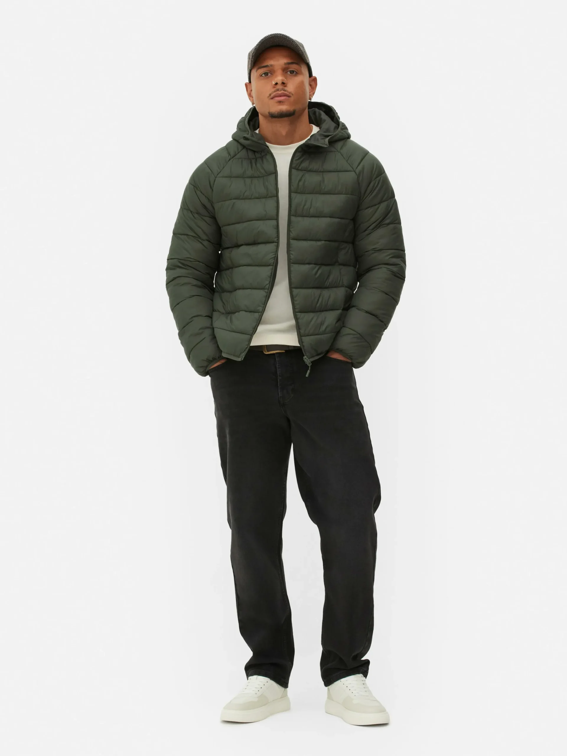 Jacken Und Mäntel|Primark Pufferjacke Mit Kapuze Khakifarben