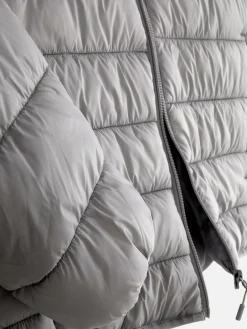 Jacken Und Mäntel|Primark Pufferjacke Mit Kapuze Hellgrau