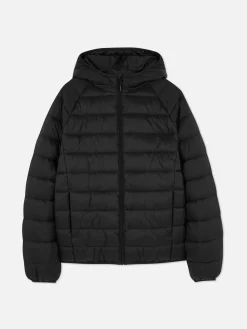 Jacken Und Mäntel|Primark Pufferjacke Mit Kapuze Schwarz