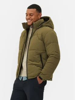 Jacken Und Mäntel|Primark Pufferjacke Mit Karomuster Khakifarben