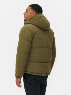 Jacken Und Mäntel|Primark Pufferjacke Mit Karomuster Khakifarben