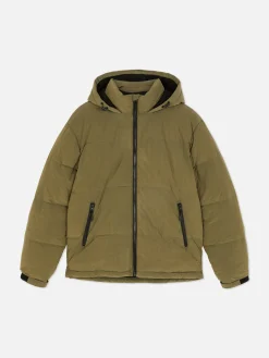 Jacken Und Mäntel|Primark Pufferjacke Mit Karomuster Khakifarben