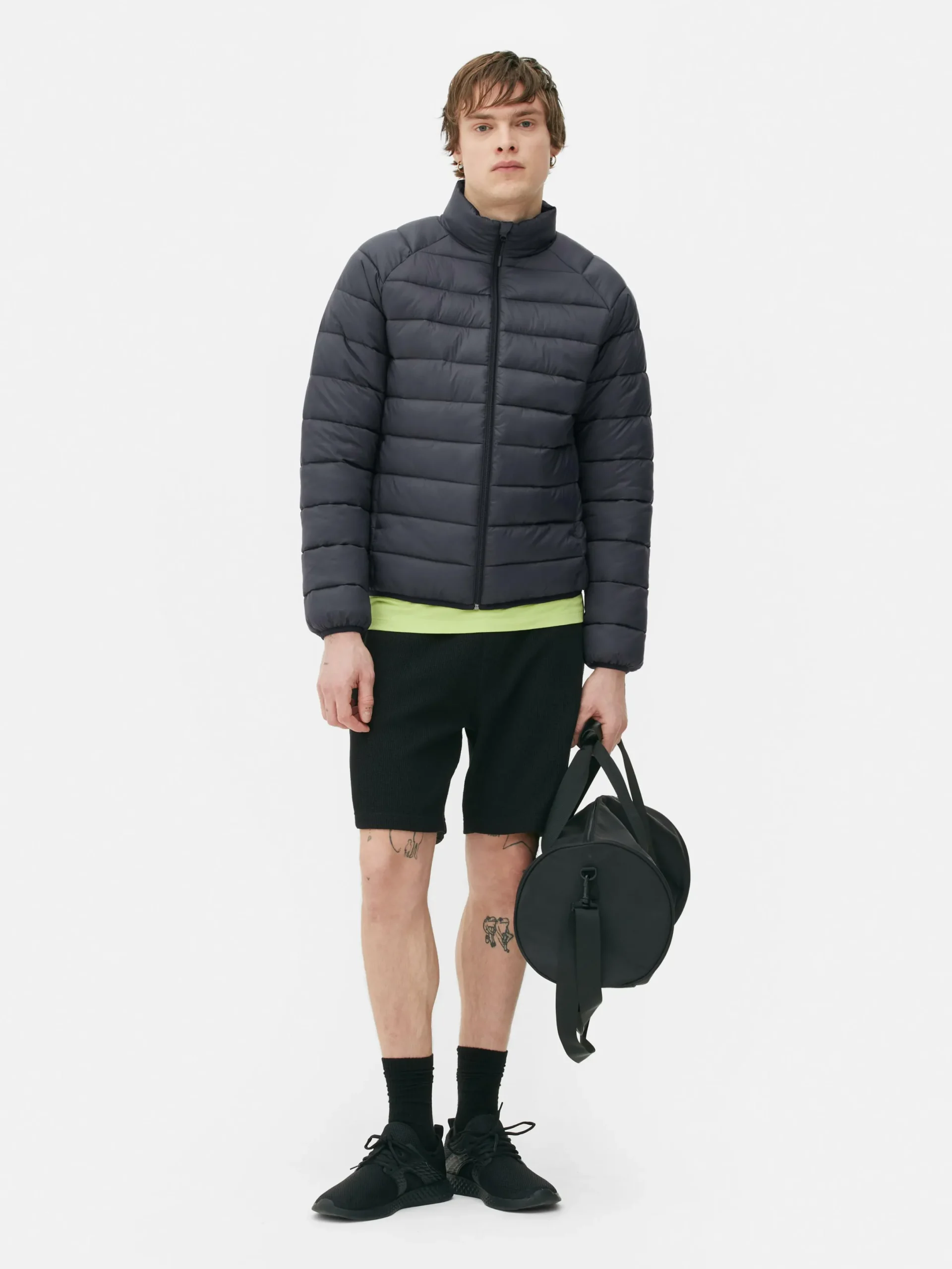 Jacken Und Mäntel|Primark Pufferjacke Mit Trichterkragen Anthrazitfarben