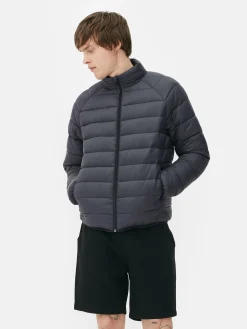 Jacken Und Mäntel|Primark Pufferjacke Mit Trichterkragen Anthrazitfarben