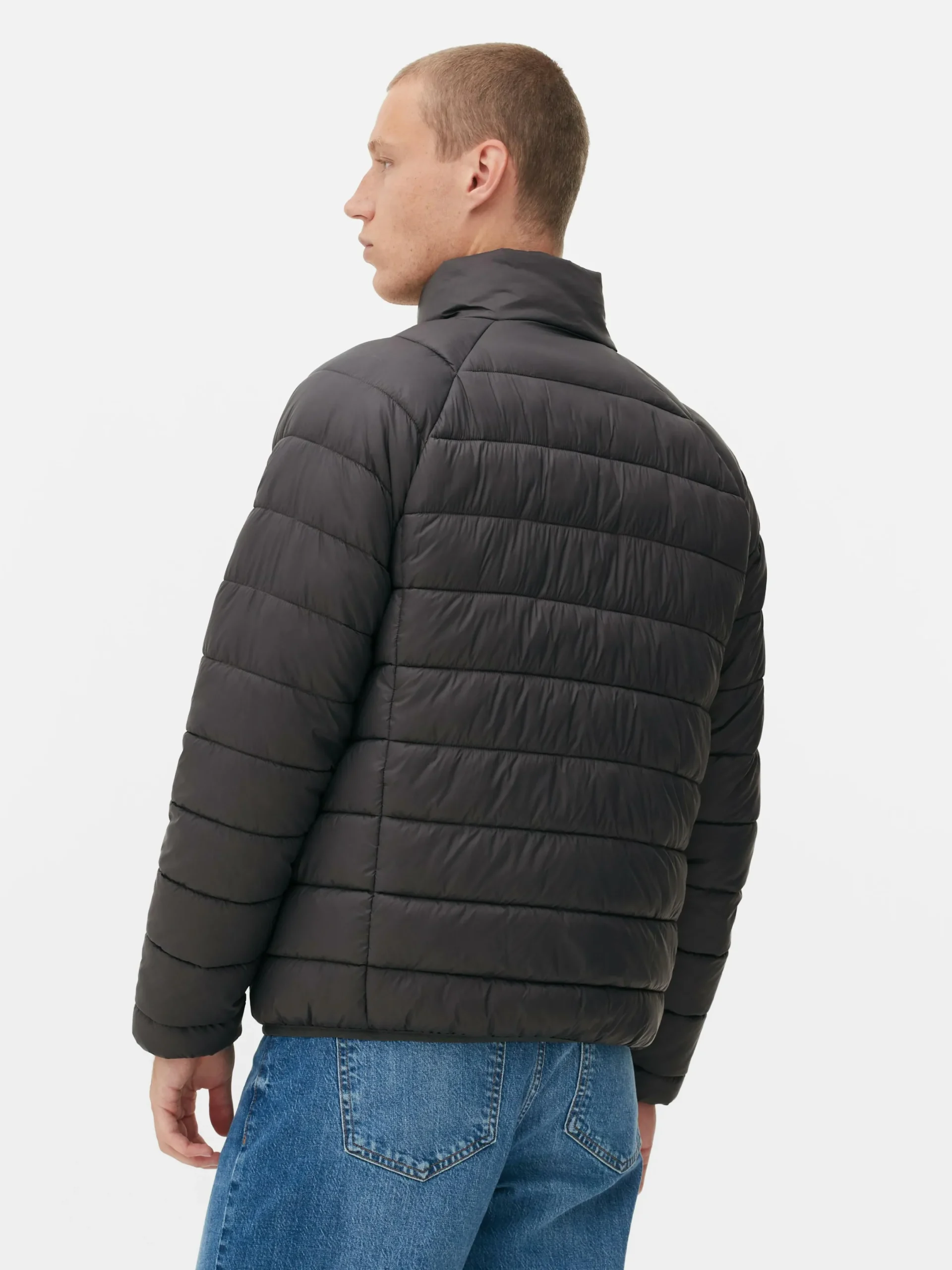 Jacken Und Mäntel|Primark Pufferjacke Mit Trichterkragen Anthrazitfarben