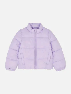 Jacken Und Mäntel|Primark Pufferjacke Mit Trichterkragen Lilafarben