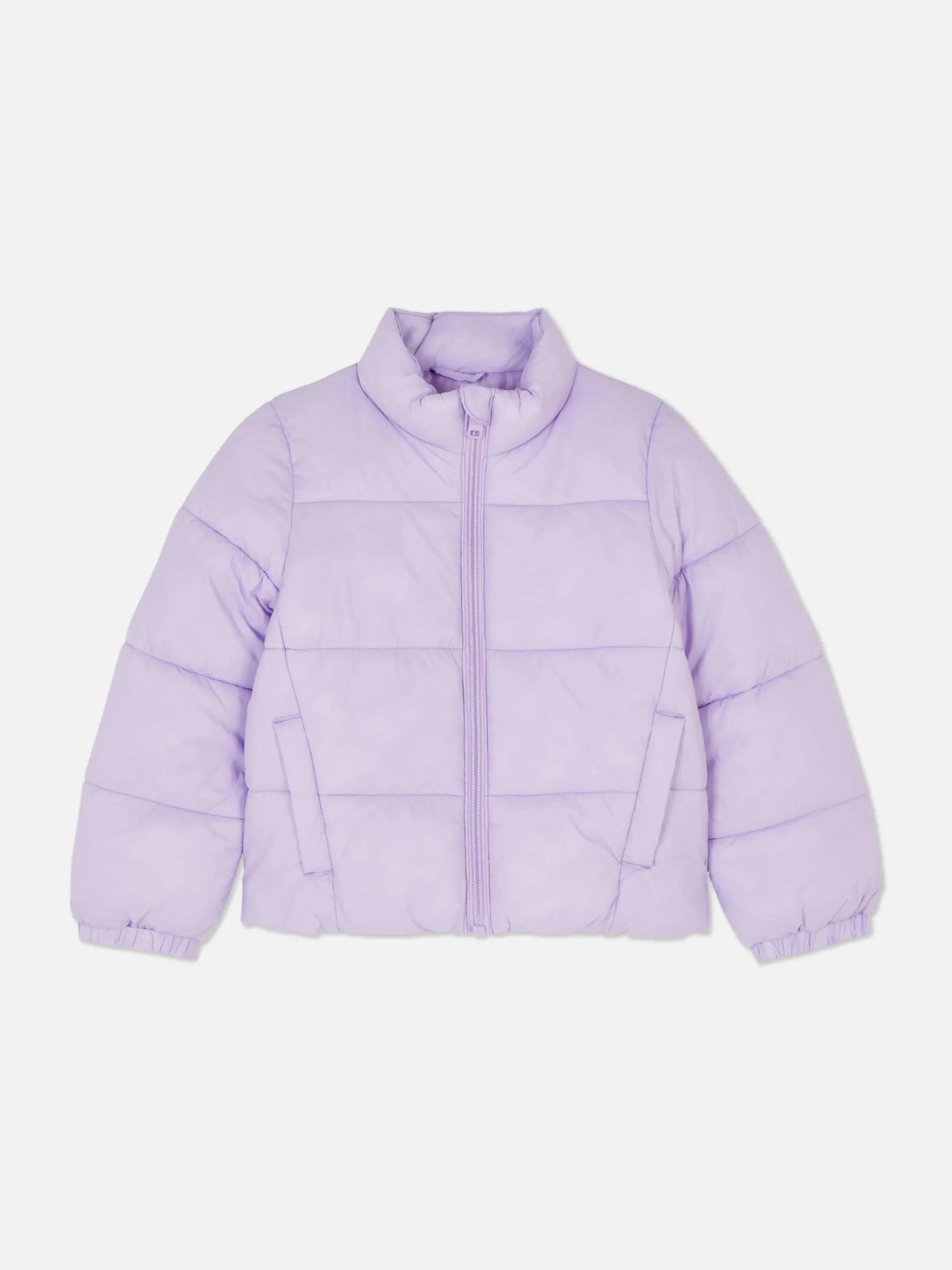 Jacken Und Mäntel|Primark Pufferjacke Mit Trichterkragen Lilafarben