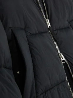 Jacken Und Mäntel|Primark Pufferjacke Mit Zwei-Wege-Reißverschluss Schwarz
