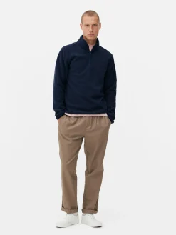 Pullover Und Cardigans|Hoodies Und Sweatshirts|Primark Pullover Aus Fleece Mit Halbem Reißverschluss Marineblau