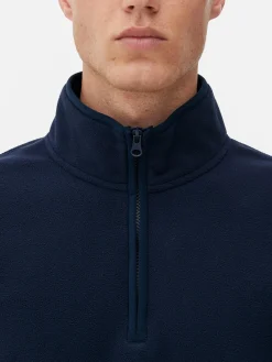 Pullover Und Cardigans|Hoodies Und Sweatshirts|Primark Pullover Aus Fleece Mit Halbem Reißverschluss Marineblau