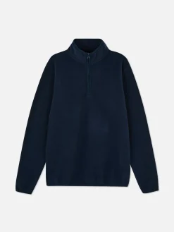 Pullover Und Cardigans|Hoodies Und Sweatshirts|Primark Pullover Aus Fleece Mit Halbem Reißverschluss Marineblau