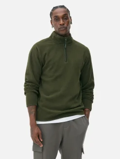 Pullover Und Cardigans|Hoodies Und Sweatshirts|Primark Pullover Aus Fleece Mit Halbem Reißverschluss Khakifarben